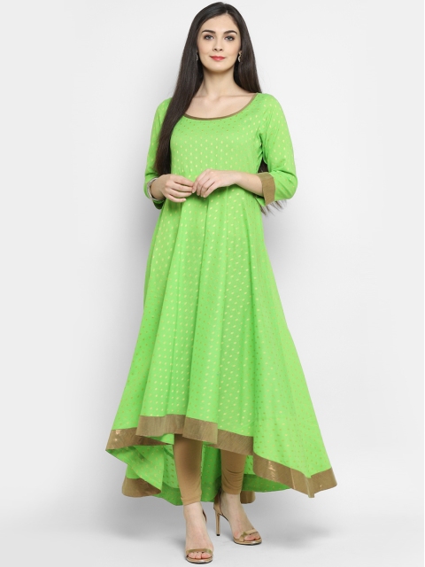 

MBE Women Green Solid Anarkali Kurta