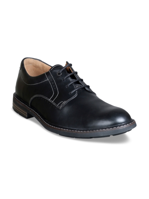 

Clarks Men Black Leather Derbys