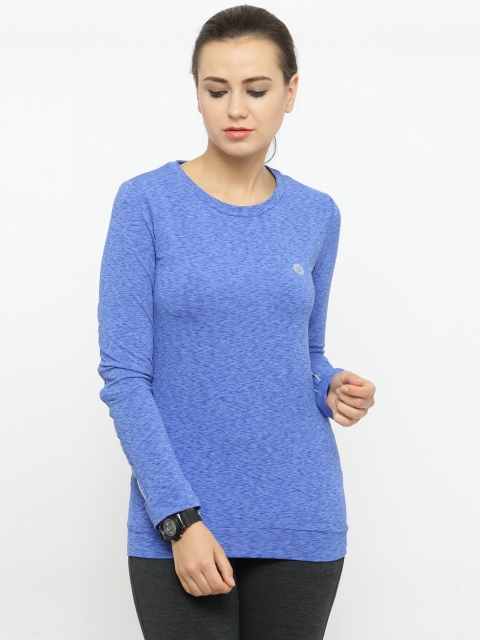 

BUKKUM Women Blue Solid Sweatshirt