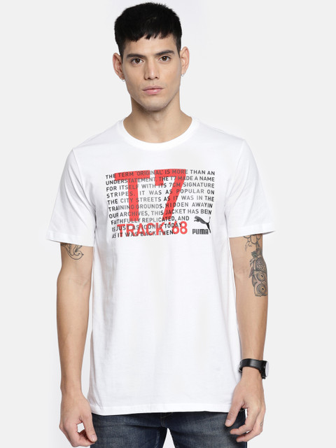 

Puma Men White T7 Icon Tee Printed T-shirt