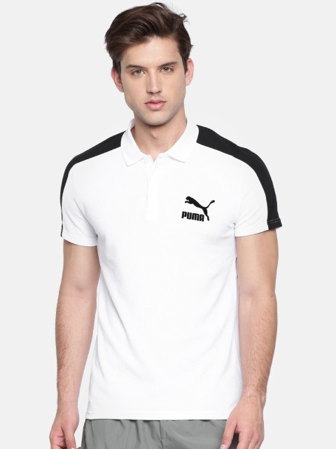 

Puma Men White Archive T7 Polo T-shirt