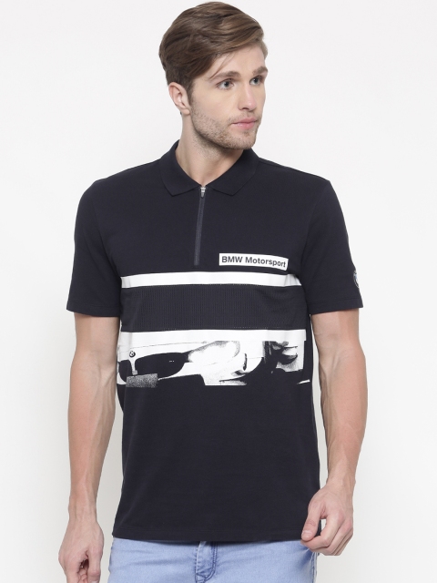 

Puma Men Blue BMW MS Graphic Polo Team T-shirt