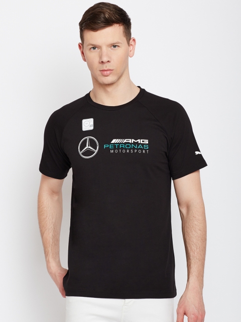 

PUMA Motorsport Men Black Printed MAPM LogoRound Neck T-shirt
