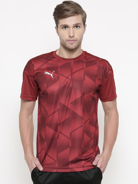 

Puma Men Maroon Sublimation Print Graphic T-shirt