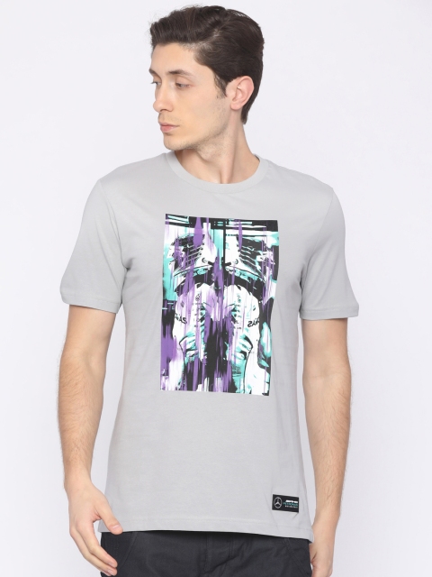 

Puma Men Grey MAPM Hamilton Graphic Printed Round Neck T-shirt