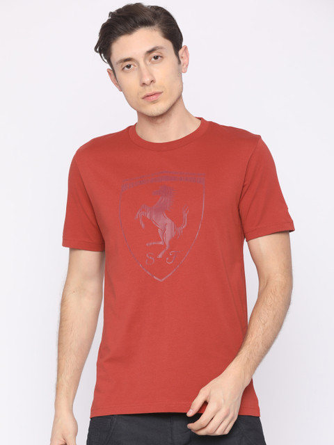 

Puma Men Red Printed Ferrari Big Shield T-shirt