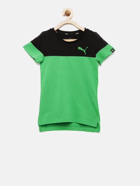

Puma Boys Black & Green STYLE Powerblock T-Shirt