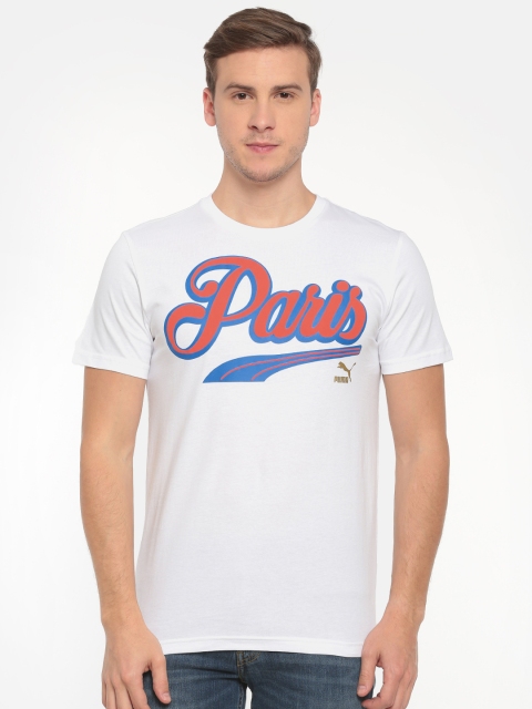 

Puma Men White Printed Round Neck Breakdance T-shirt
