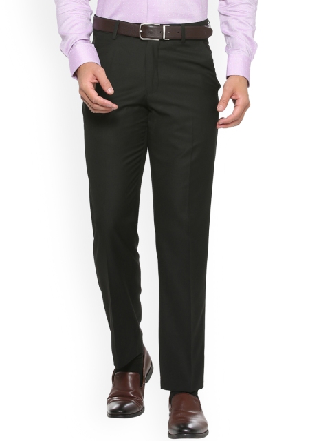 

Van Heusen Men Black Regular Fit Solid Formal Trousers