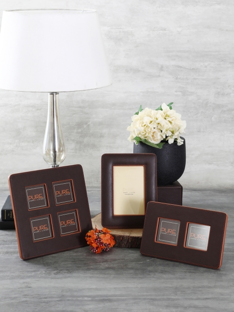 

Pure Home and Living Brown Solid Photo Frame