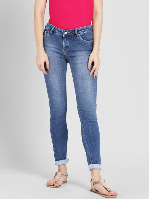 

Devis Women Blue Skinny Fit Mid-Rise Clean Look Stretchable Jeans