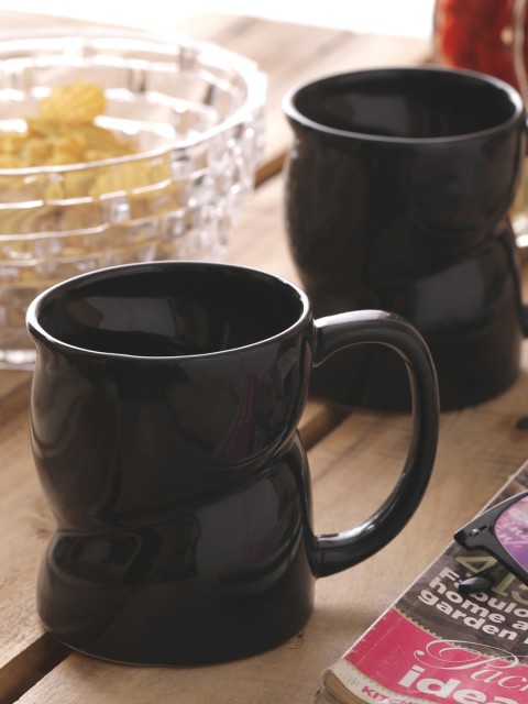 

VarEesha Black 2 Pieces Solid Ceramic Cup Set