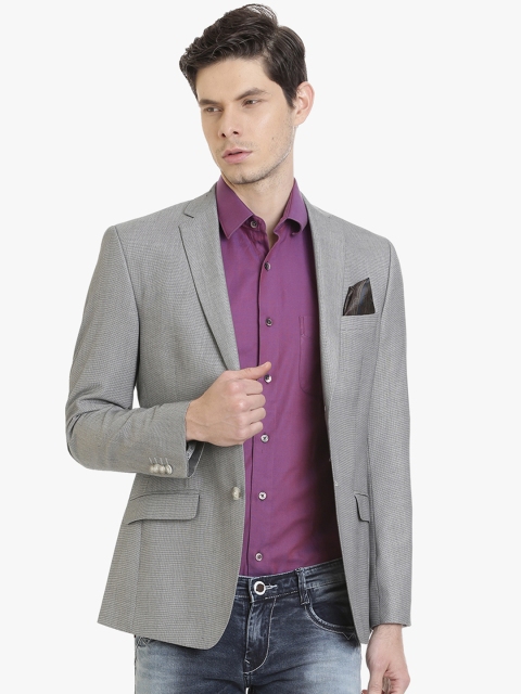 

SUITLTD Men Grey Single Breasted Casual Blazer