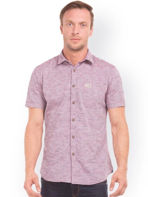 

U.S. Polo Assn. Denim Co. Men Pink Slim Fit Solid Casual Shirt