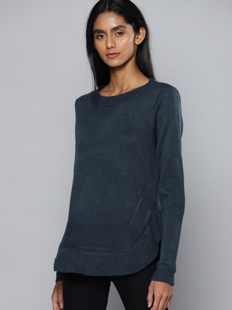 

Chemistry Women Navy Blue Solid Pullover