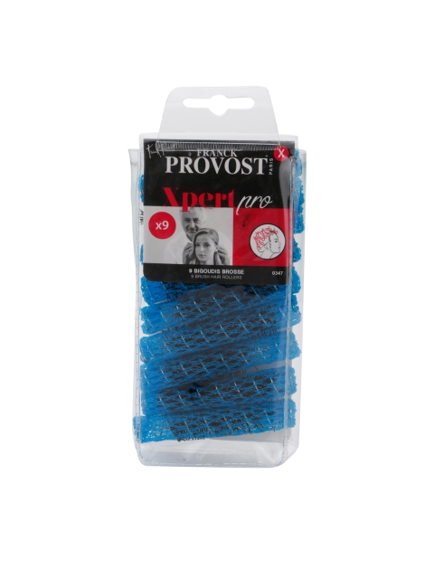 

Franck Provost Women Set of 7 Blue Xpert Pro Hair Curling Brush Rollers