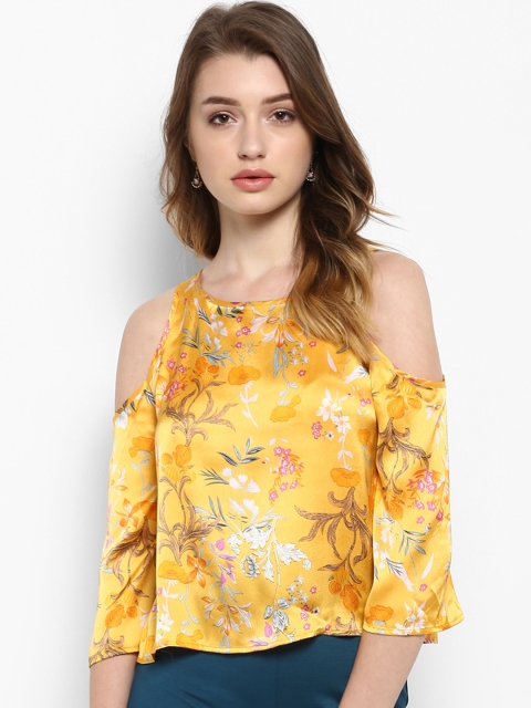 

Kazo Women Yellow Printed Top