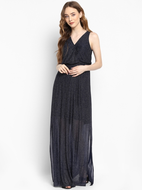 

Kazo Women Blue Embellished Maxi Dress