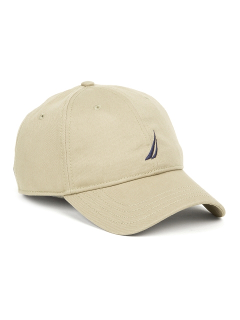 

Nautica Men Beige Solid Baseball Cap