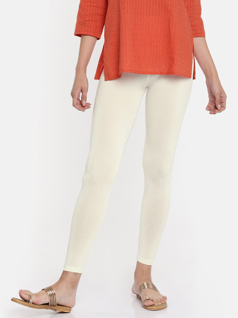 

Melange by Lifestyle Women Off-White Leggings