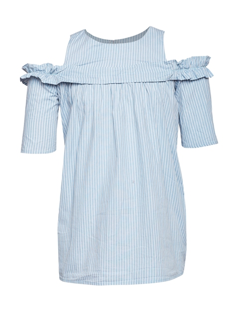

Oxolloxo Girls Blue Striped Top