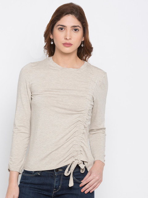 

Globus Women Beige Solid Top