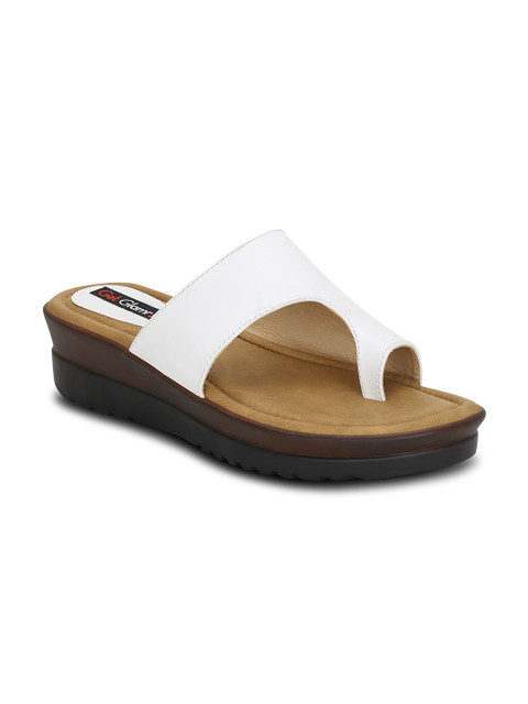 

Get Glamr Women White Solid Sandals