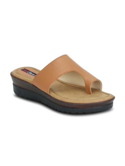 

Get Glamr Women Tan Brown Solid Sandals