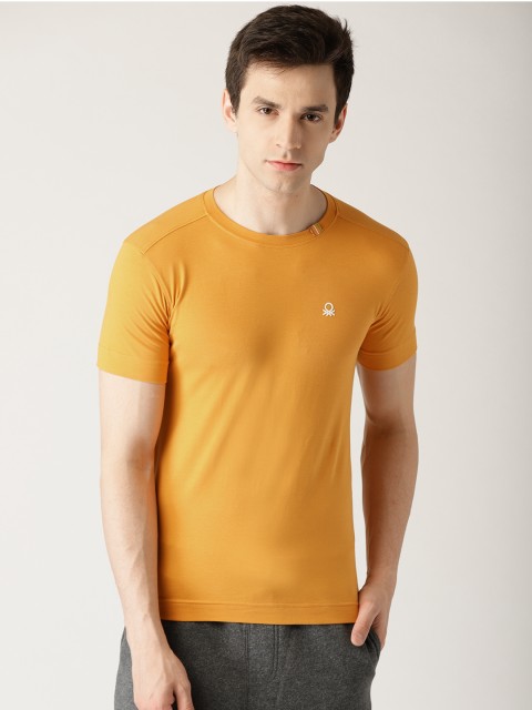 

Undercolors of Benetton Men Mustard Yellow Lounge T-shirt 17P3680T666DI-904