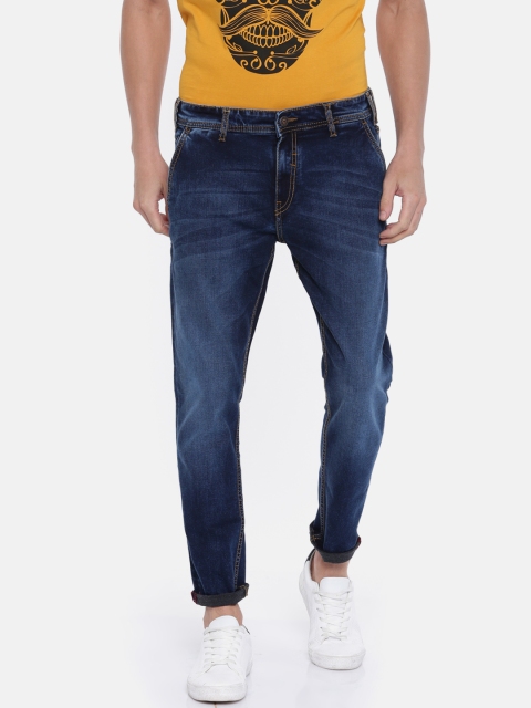 

Ecko Unltd Men Blue Slim Crop Fit Mid-Rise Clean Look Stretchable Jeans