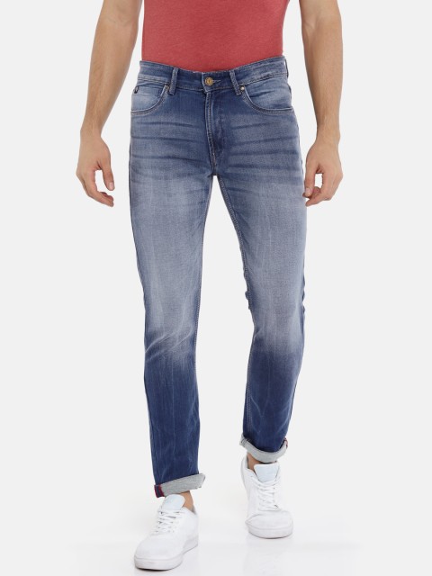 

LOCOMOTIVE Men Blue Slim Fit Mid-Rise Clean Look Stretchable Jeans