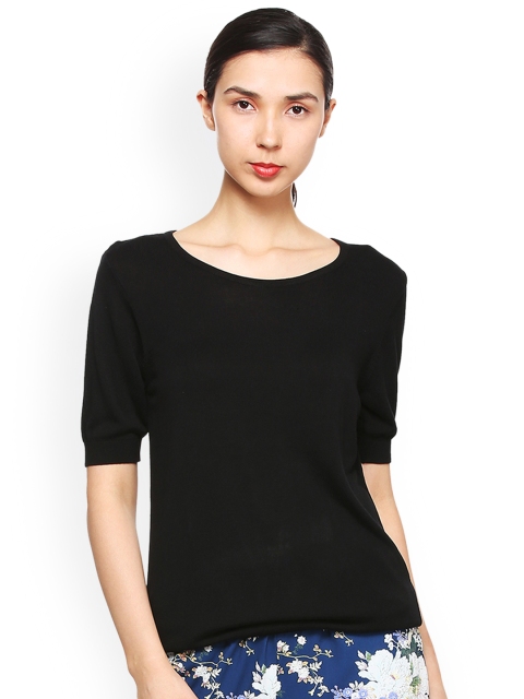 

Van Heusen Woman Black Solid Top