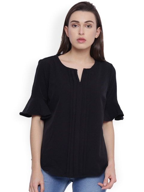 

Van Heusen Woman Women Black Solid Top