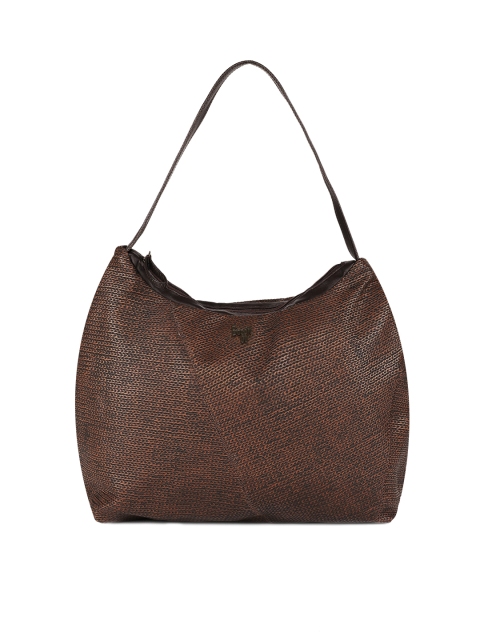 

Baggit Brown Textured Hobo Bag