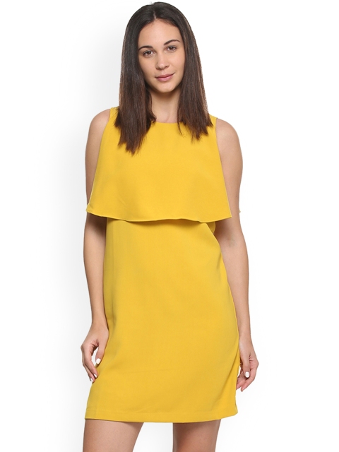 

Van Heusen Woman Yellow Solid Sheath Dress