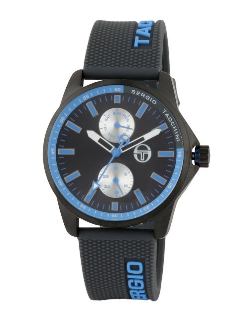 

Sergio Tacchini Men Black & Blue Analogue Watch ST.9.112.06