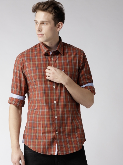 

Arrow Sport Men Brown Slim Fit Checked Casual Shirt