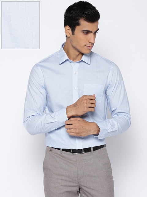

Arrow Men Blue & White Slim Fit Printed Formal Shirt