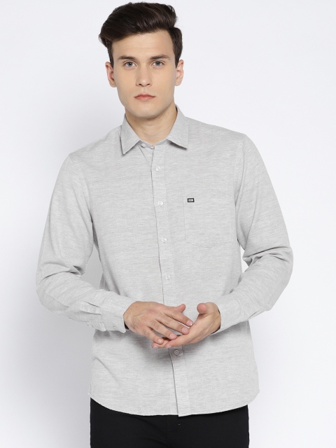

Arrow Sport Men Grey Melange Slim Fit Solid Casual Shirt