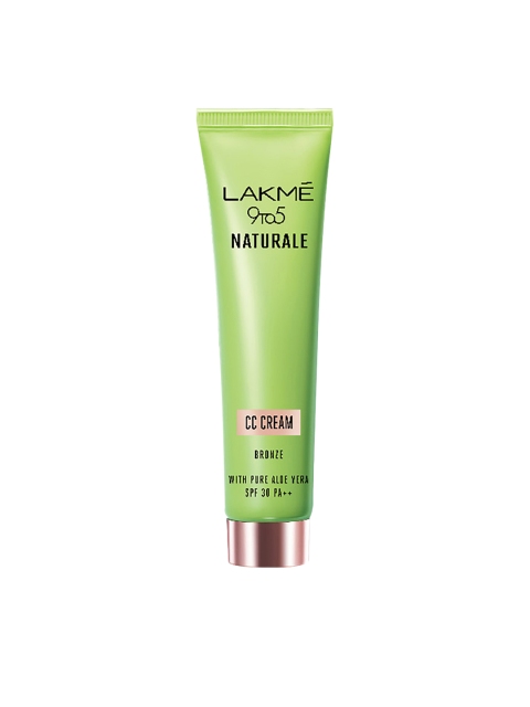 

Lakme 9 to 5 Naturale SPF 30 Pure Aloe Vera CC Cream- Bronze 30 g, Green