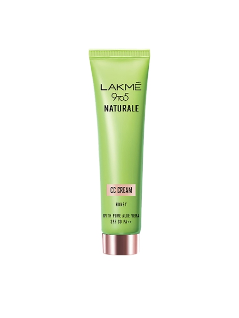 

Lakme 9 to 5 Naturale SPF 30 Pure Aloe Vera CC Cream- Honey 30 g, Green