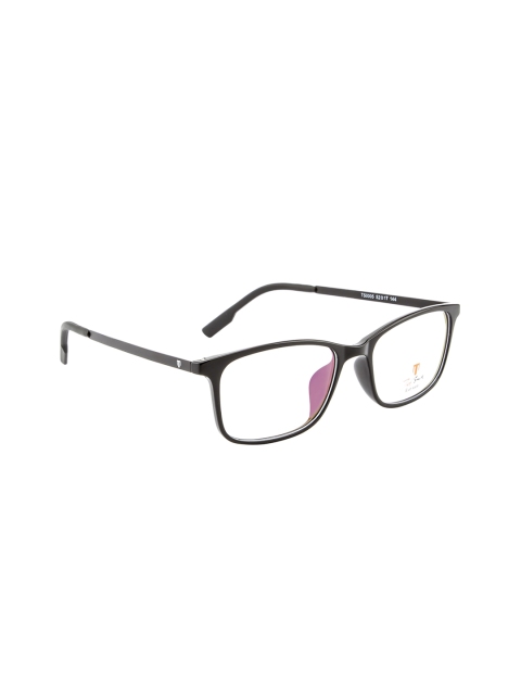 

Ted Smith Unisex Black Solid Full Rim Wayfarer Frames