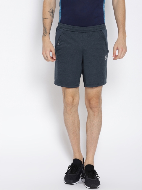 

rock.it Men Navy Blue Solid Regular Fit Sports Shorts