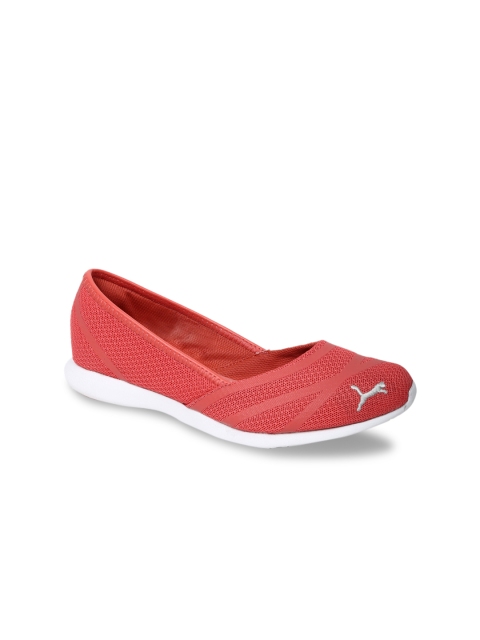 

Puma Women Coral Red Solid Synthetic Vega Ballet Sweet IDP Ballerinas