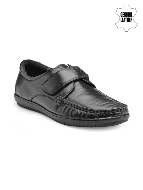 

Teakwood Leathers Men Black Genuine Leather Loafers