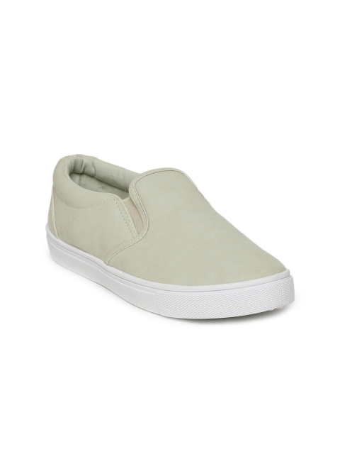 

People Women Grey Slip-On Sneakers
