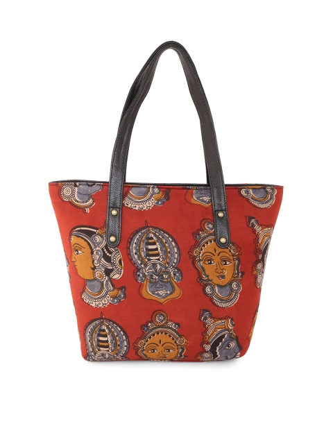 

Vivinkaa Red Printed Tote Bag