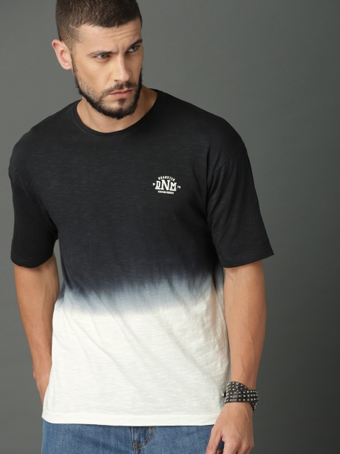 

Roadster Men Navy Blue Dyed Round Neck T-shirt