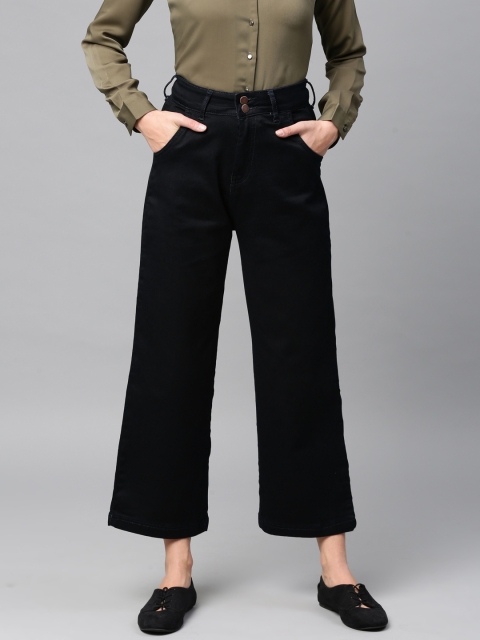 

Tokyo Talkies Women Navy Blue Bootcut Mid-Rise Clean Look Stretchable Jeans