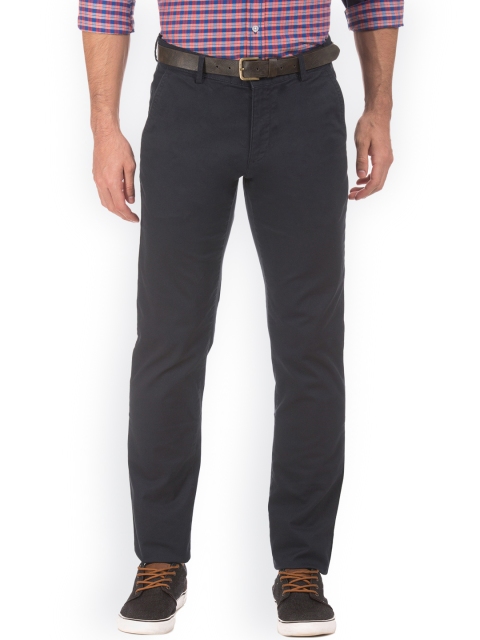 

Arrow Sport Men Navy Blue Regular Fit Solid Trousers